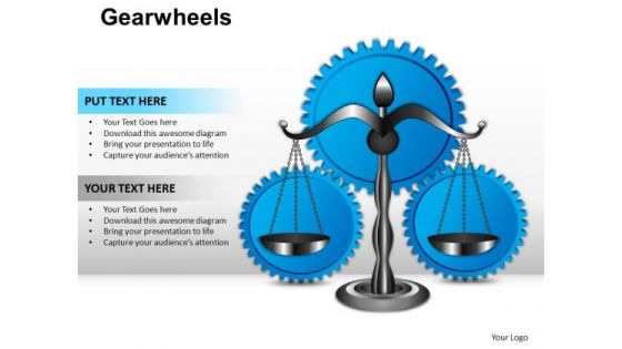 PowerPoint Slide Graphic Gearwheels Ppt Design