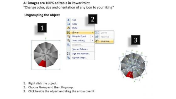 PowerPoint Slide Graphic Pie Chart Ppt Slide