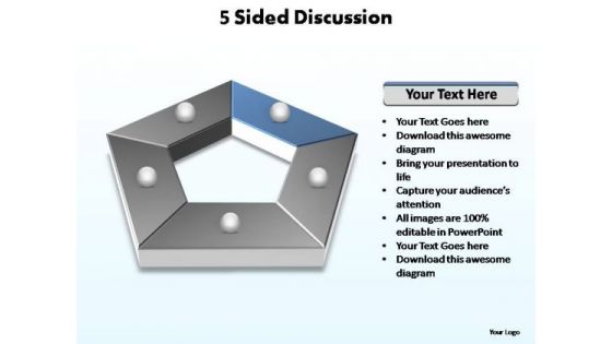 PowerPoint Slide Graphic Sided Discussion Ppt Template