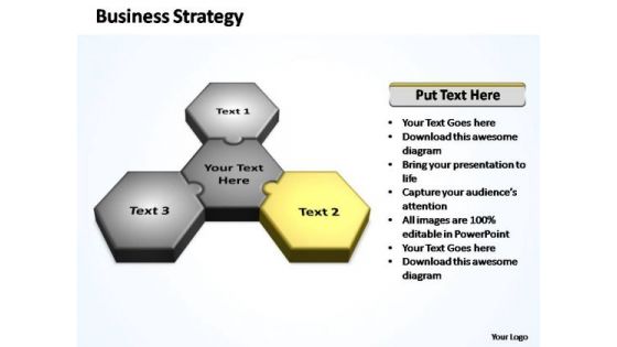 PowerPoint Slide Growth Business Strategy Puzzle Ppt Slides