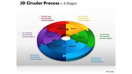 PowerPoint Slide Growth Circular Process Cycle Ppt Template