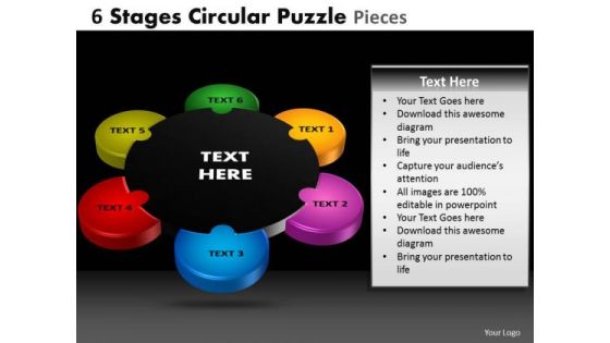 PowerPoint Slide Growth Circular Puzzle Ppt Layouts