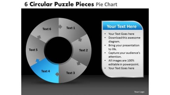 PowerPoint Slide Growth Circular Puzzle Ppt Process