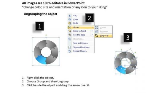 PowerPoint Slide Growth Circular Puzzle Ppt Process