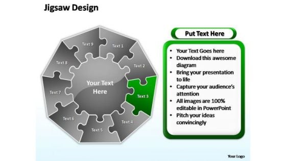 PowerPoint Slide Growth Jigsaw Format Ppt Slide Designs