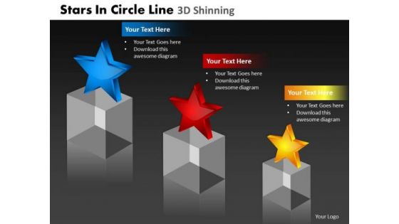 PowerPoint Slide Growth Stars In Circle Ppt Presentation