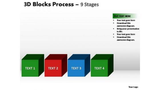 PowerPoint Slide Image Blocks Process Ppt Theme