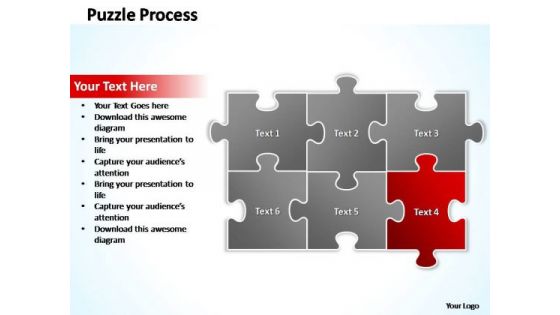 PowerPoint Slide Layout Chart Puzzle Ppt Theme