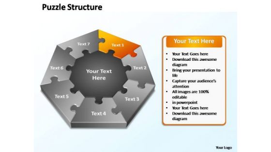 PowerPoint Slide Layout Chart Puzzle Structure Ppt Design Slides