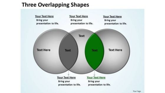 PowerPoint Slide Layout Company Three Overlapping Ppt Presentation