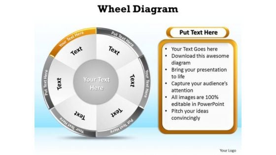 PowerPoint Slide Layout Diagram Wheel Diagram Ppt Backgrounds