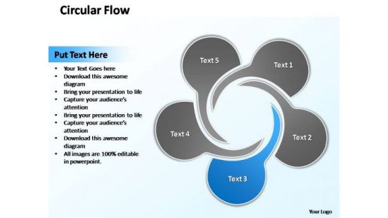 PowerPoint Slide Layout Download Circular Flow Ppt Design Slides