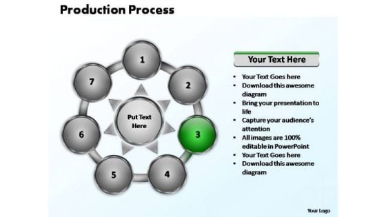 PowerPoint Slide Layout Graphic Production Process Ppt Template