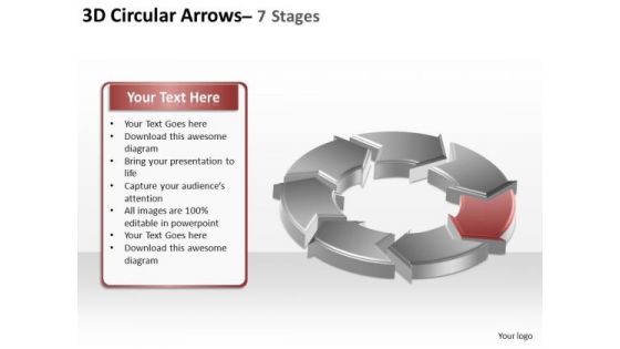 PowerPoint Slide Layout Image Circular Arrows Ppt Template