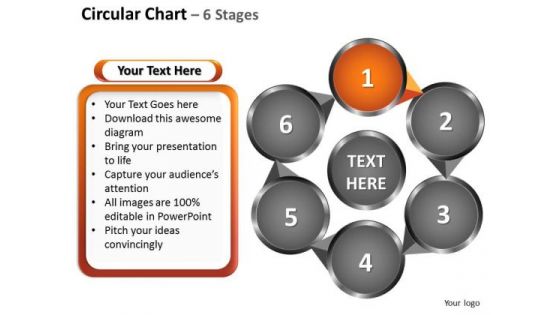 PowerPoint Slide Layout Leadership Circular Ppt Slide