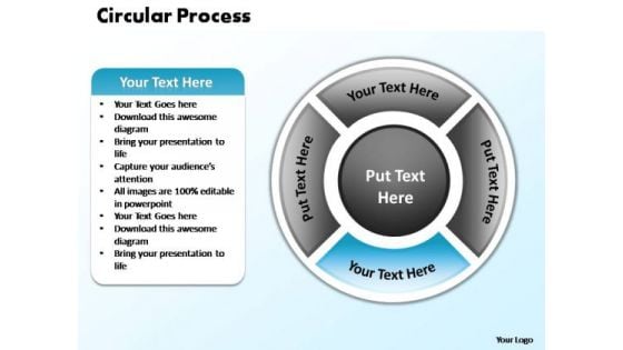 PowerPoint Slide Layout Leadership Circular Process Ppt Design