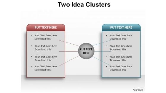 PowerPoint Slide Layout Leadership Two Idea Clusters Ppt Design PowerPoint Slide Layout Leadership Two Idea Clusters Ppt Design