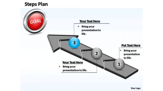 PowerPoint Slide Layout Marketing Steps Plan 3 Stages Style 4 Ppt Themes