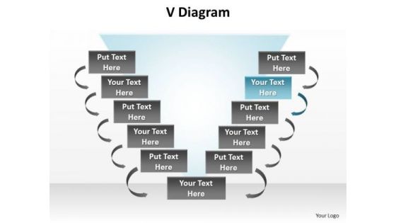 PowerPoint Slide Layout Success V Diagram Ppt Theme