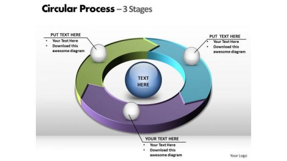 PowerPoint Slide Layout Teamwork Circular Ppt Template