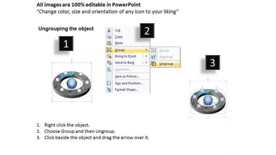 PowerPoint Slide Layout Teamwork Circular Process Ppt Backgrounds