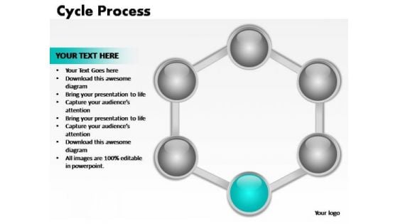 PowerPoint Slide Layout Teamwork Cycle Process Ppt Backgrounds