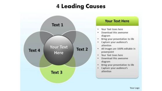 PowerPoint Slide Layout Teamwork Leading Causes Ppt Theme