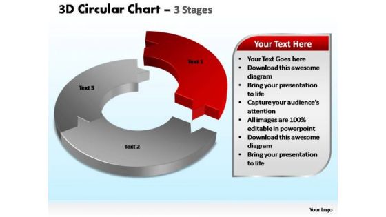 PowerPoint Slide Leadership Circular Chart Leadership