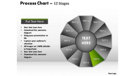 PowerPoint Slide Leadership Process Chart Ppt Template