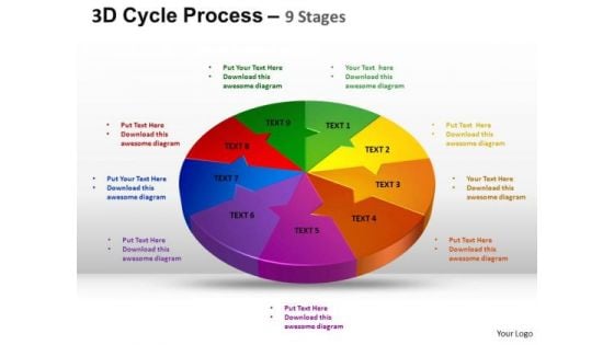 PowerPoint Slide Marketing Cycle Process Flow Ppt Template