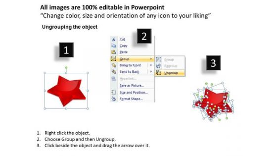 PowerPoint Slide Marketing Stars In Circle Ppt Layouts