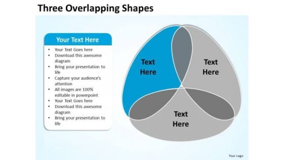 PowerPoint Slide Marketing Three Overlapping Ppt Themes