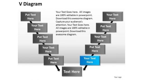 PowerPoint Slide Marketing V Diagram Ppt Themes