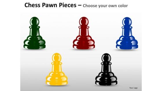 PowerPoint Slide Process Chess Pawn Ppt Slides