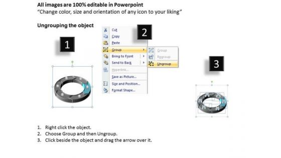 PowerPoint Slide Process Circular Arrows Ppt Template