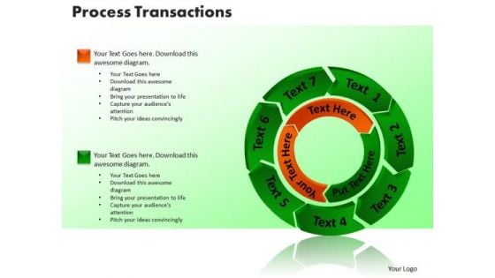 PowerPoint Slide Process Transaction Business Ppt Themes