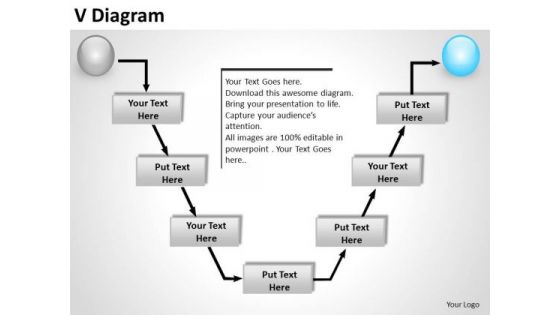 PowerPoint Slide Process V Diagram Ppt Backgrounds