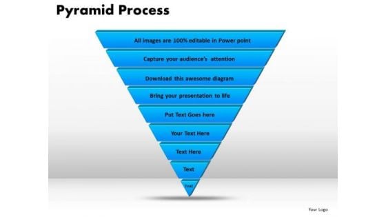 PowerPoint Slide Pyramid Process Diagram Ppt Templates