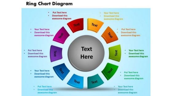 PowerPoint Slide Ring Chart Diagram Business Ppt Themes