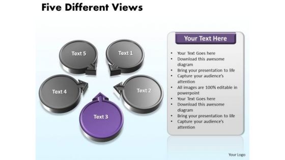 PowerPoint Slide Sales Five Different Ppt Theme