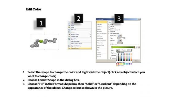 PowerPoint Slide Sales Gears Process Ppt Design Slides