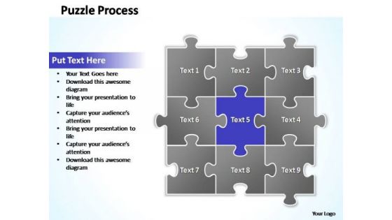 PowerPoint Slide Sales Puzzle Ppt Slides