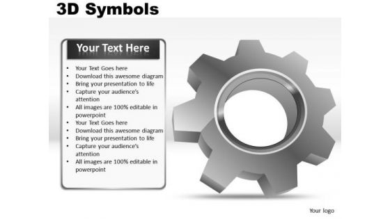 PowerPoint Slide Showing Gears Symbol Ppt Diagrams