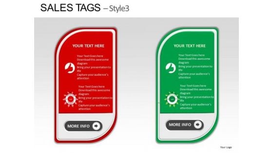 PowerPoint Slide Showing Sales Tag Diagram