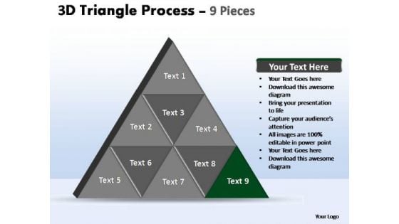 PowerPoint Slide Strategy Triangle Process Ppt Template