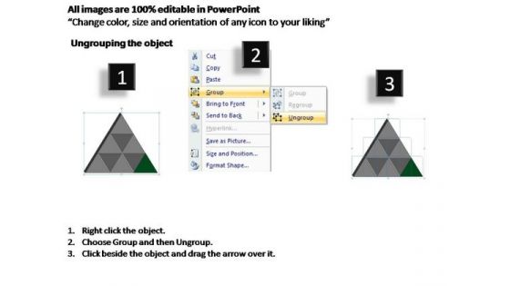 PowerPoint Slide Strategy Triangle Process Ppt Template
