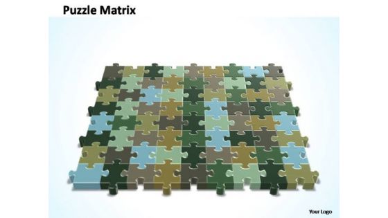 PowerPoint Slide Success 9x8 Rectangular Jigsaw Puzzle Matrix Ppt Theme