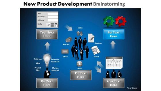 PowerPoint Slide Success Development Brainstorming Ppt Designs
