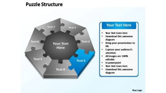 PowerPoint Slide Success Puzzle Structure Ppt Theme