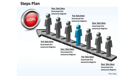 PowerPoint Slide Success Steps Plan 7 Stages Style 5 Ppt Template